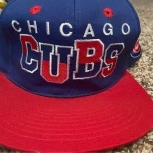 Vintage Chicago Cubs Annco Spell Out Snapback Hat W/ Tag